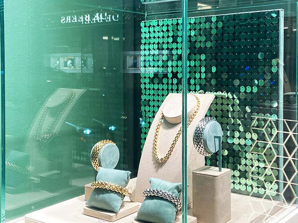 luxury brand window display